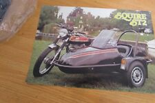 SQUIRE ST2 SIDECAR SALES BROCHURE SPECS SHEET