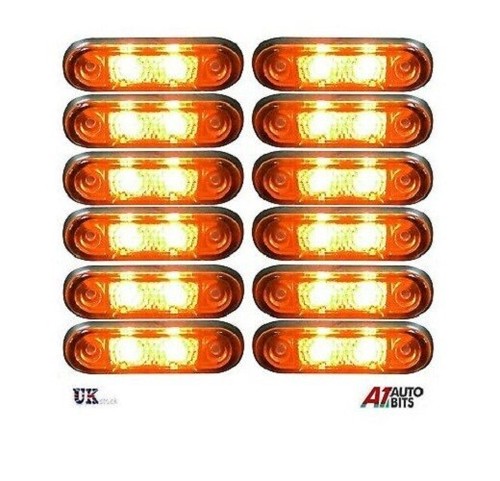 12x 12v flush fit - 12x, orange