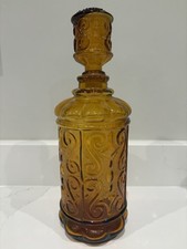 RARE VINTAGE AMBER GLASS GENIE