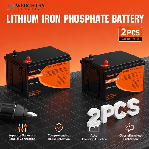 Werchtay 24v 100ah - 100ah, lithium