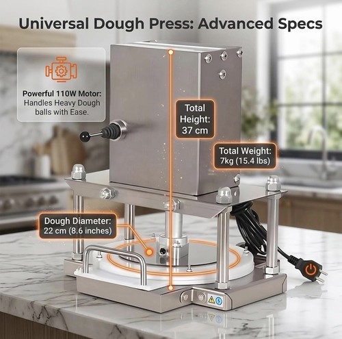 Electric pizza dough - electric, press