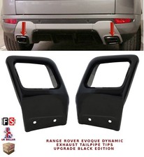 EXHAUST TAILPIPE TIPS BLACK