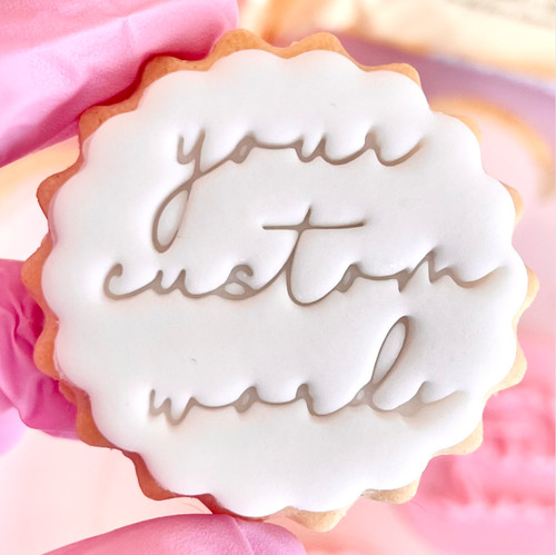 Customised fondant stamp