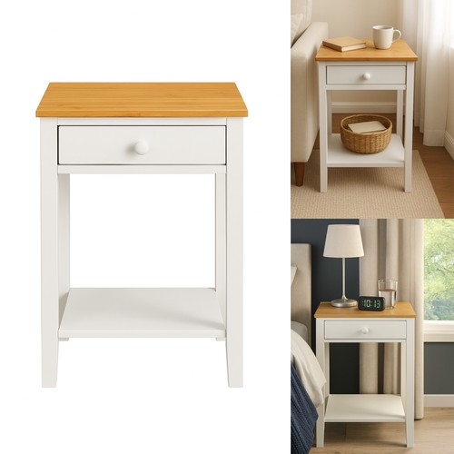 Modern wooden bedside table - modern,