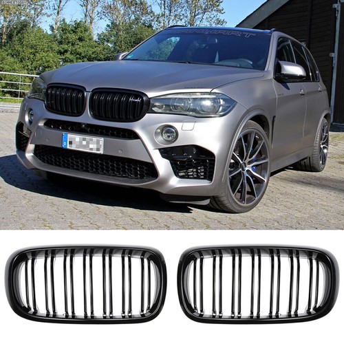 Gloss black front bumper - black,