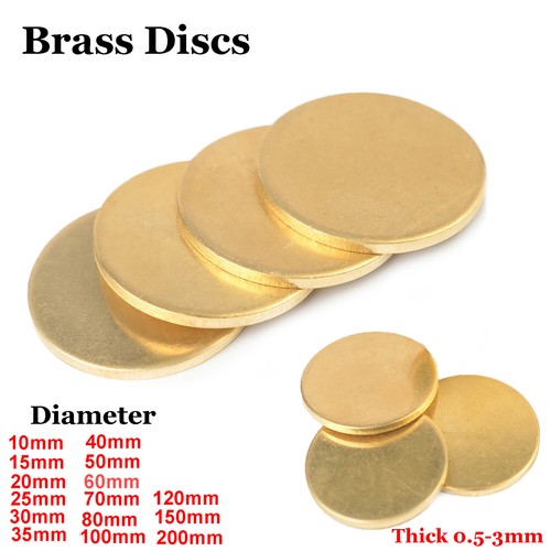 Solid round brass - sheet, pure