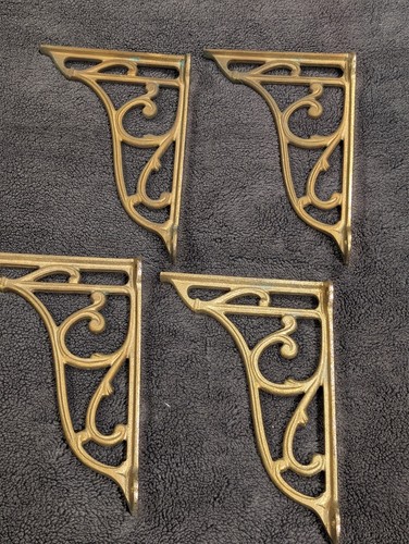 Pair antique style brass - pair,