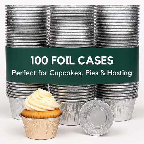 Foil pie cases dish reusable - cases,