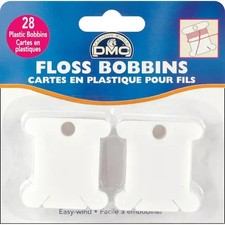 DMC 28 Plastic Bobbins & Ring