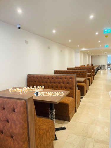 Restaurant booth seating - booth, set