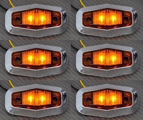 Led side amber chrome - x,