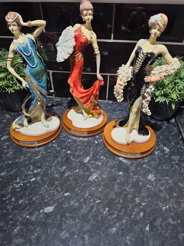 Art deco lady figurines - art,