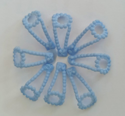 Original light blue plastic - x8,