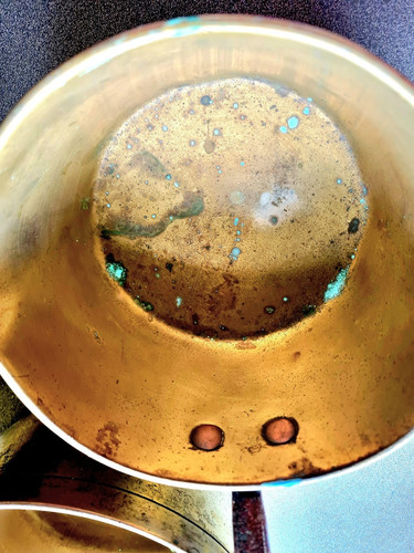 Piece brass copper saucepan - brass/copper,