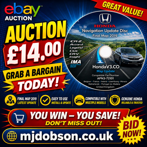 Honda navigation update dvd - update, |