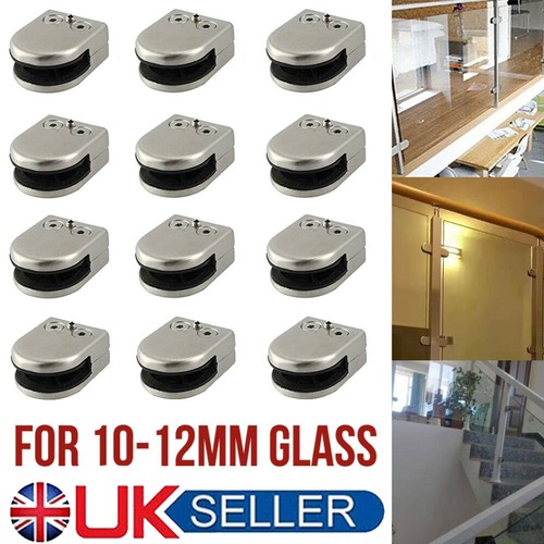 24x glass clamp - glass, stainless