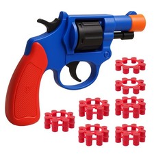 Kids Plastic Toy Gun With 8 Shot Ring Caps Loud Sound Effects Western Style