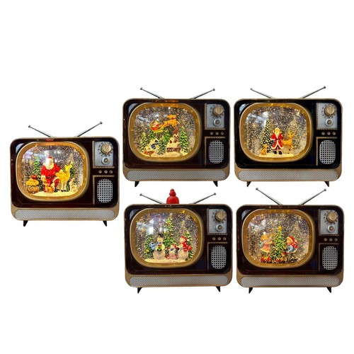 Christmas snow globes table - christmas,