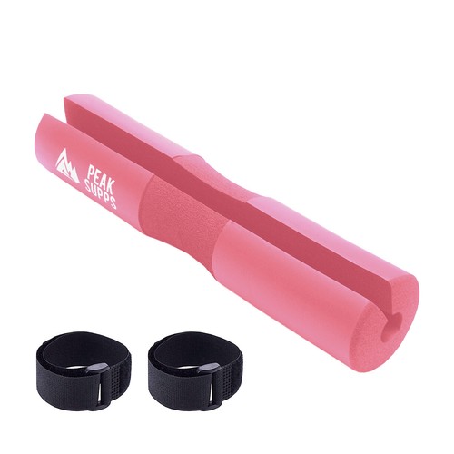 Pink barbell pad with - pink,