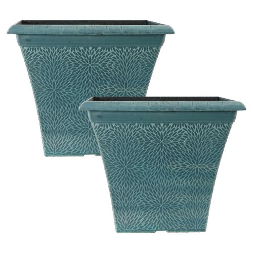 Tall planter 2pc - 2pc, green