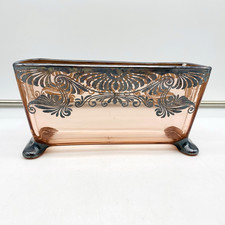 Fostoria Pink Glass w/Silver