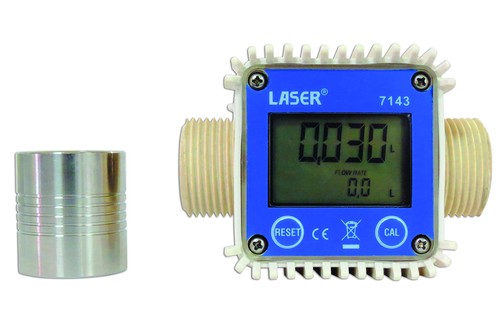 Laser flow meter for - flow,