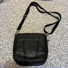 Black Leather Travel Bag