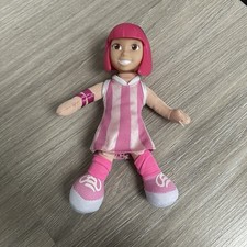 Lazy Town Stephanie Pink Doll Soft Body With Plastic Head Approx 20cm