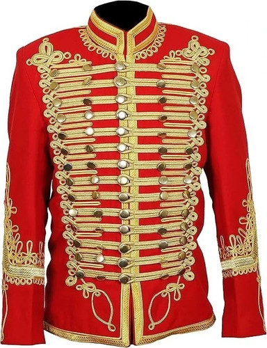 Men red hussar military - men’s,
