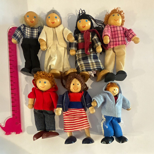 Dolls house doll lot - house,