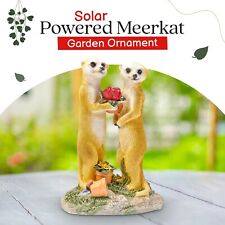 Garden Ornament Solar Powered Decorative Meerkat Light Up Valentine Gift