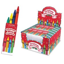 Job Lot of 100-1000 Packs of 4 MINI CHRISTMAS WAX CRAYONS Wholesale Bulk Buy
