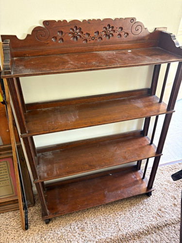 Victorian era open bookcase - victorian-era,