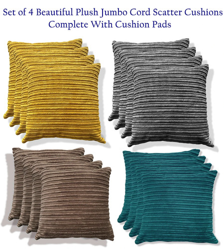 Jumbo cord scatter cushions - cord,