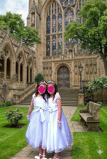 Girls' White Dress for