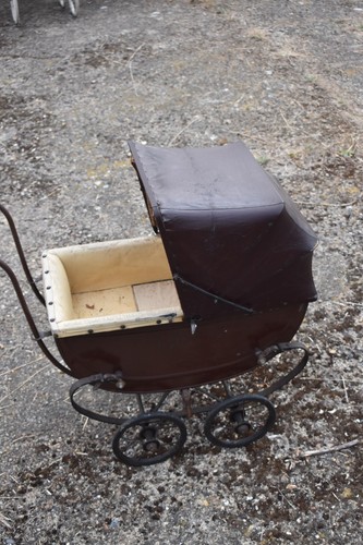 Antique victorian dolls pram - antique,
