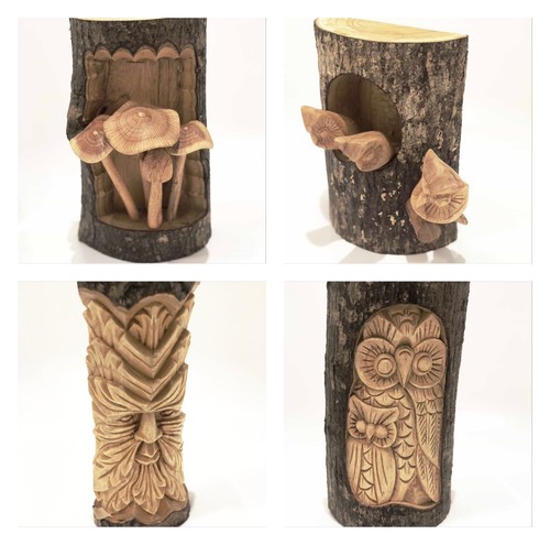 Wood carving garden - carving,