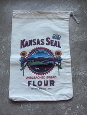 Vintage Cloth Bag~KANSAS SEAL