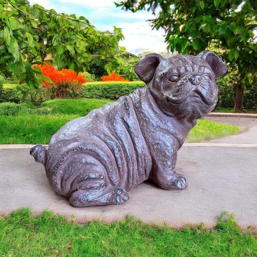 39cm sitting bulldog - sitting,