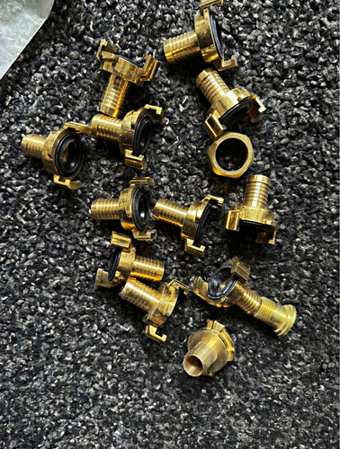 Brass straight threaded pipe - brass,