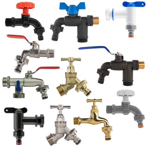 Outdoor garden taps brass - garden,