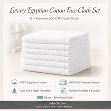 12x Luxury Egyptian Cotton