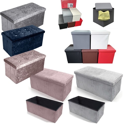 Folding ottoman storage box - ottoman,