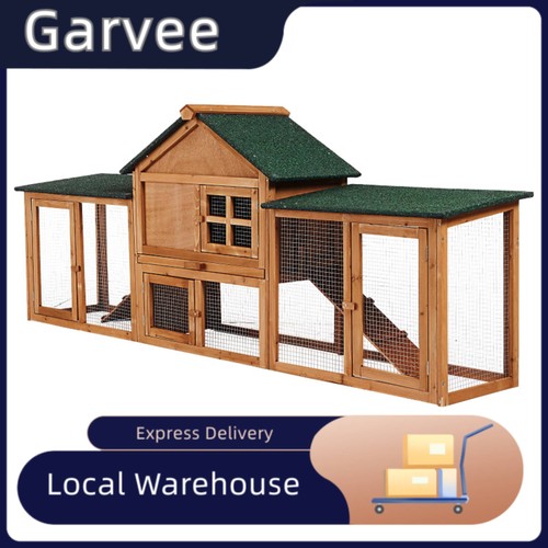 82in wooden rabbit hutch - 🔥82in,