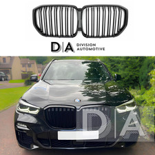 GLOSS BLACK DUAL KIDNEY GRILL GRILLS FRONT BUMPER FOR 2019-2022 BMW X5 G05 SUV