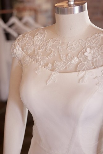 Maggie sottero akari lace cap - lace,