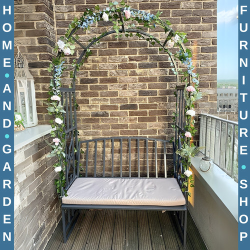 Metal garden bench seater - bench,
