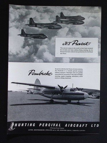 Original 1957 advert hunting - advert,
