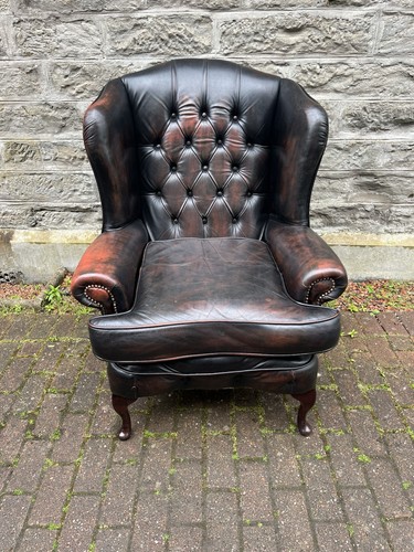 Vintage leather wing - a,