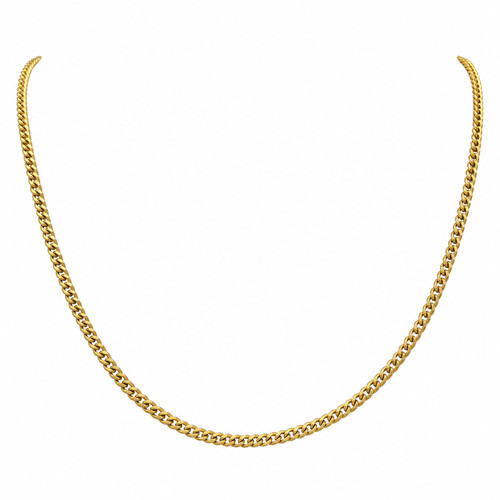 Gold curb chain - curb, 9ct